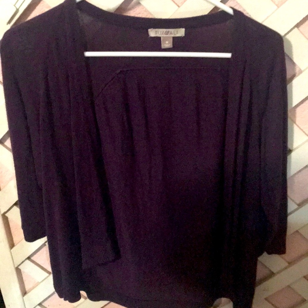 Purple cardigan